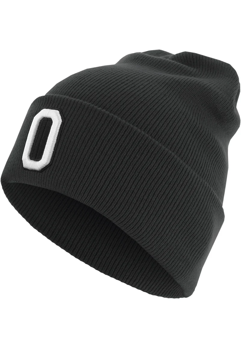 MSTRDS Letter Cuff Knit Beanie