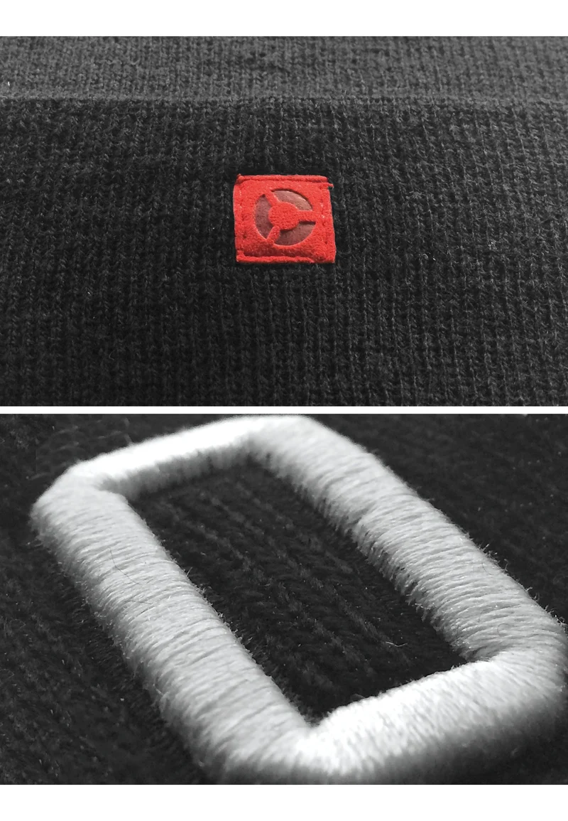 MSTRDS Letter Cuff Knit Beanie