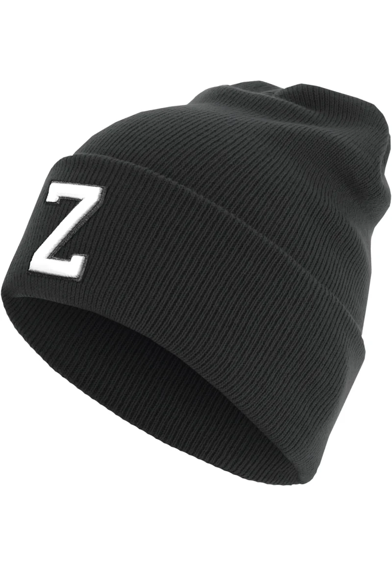 MSTRDS Letter Cuff Knit Beanie