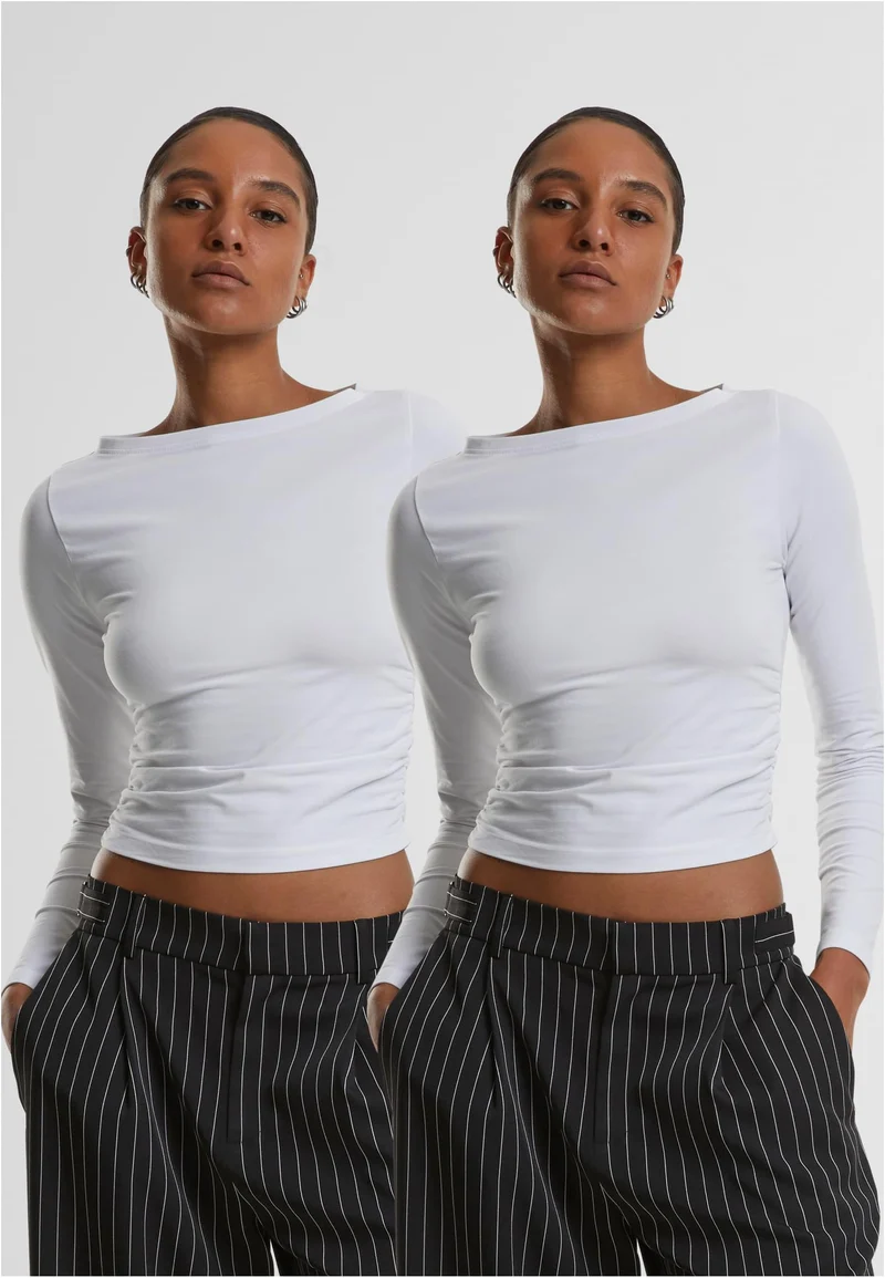 UC Ruffled Super Slim Longsleeve 2-Pack