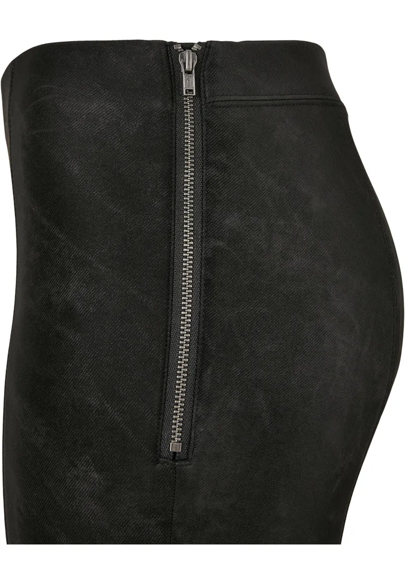 UC Washed Faux Leather Pants