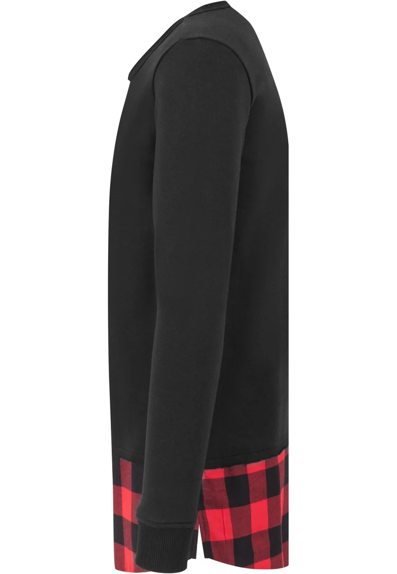 UC Long Flanell Bottom Open Edge Crewneck