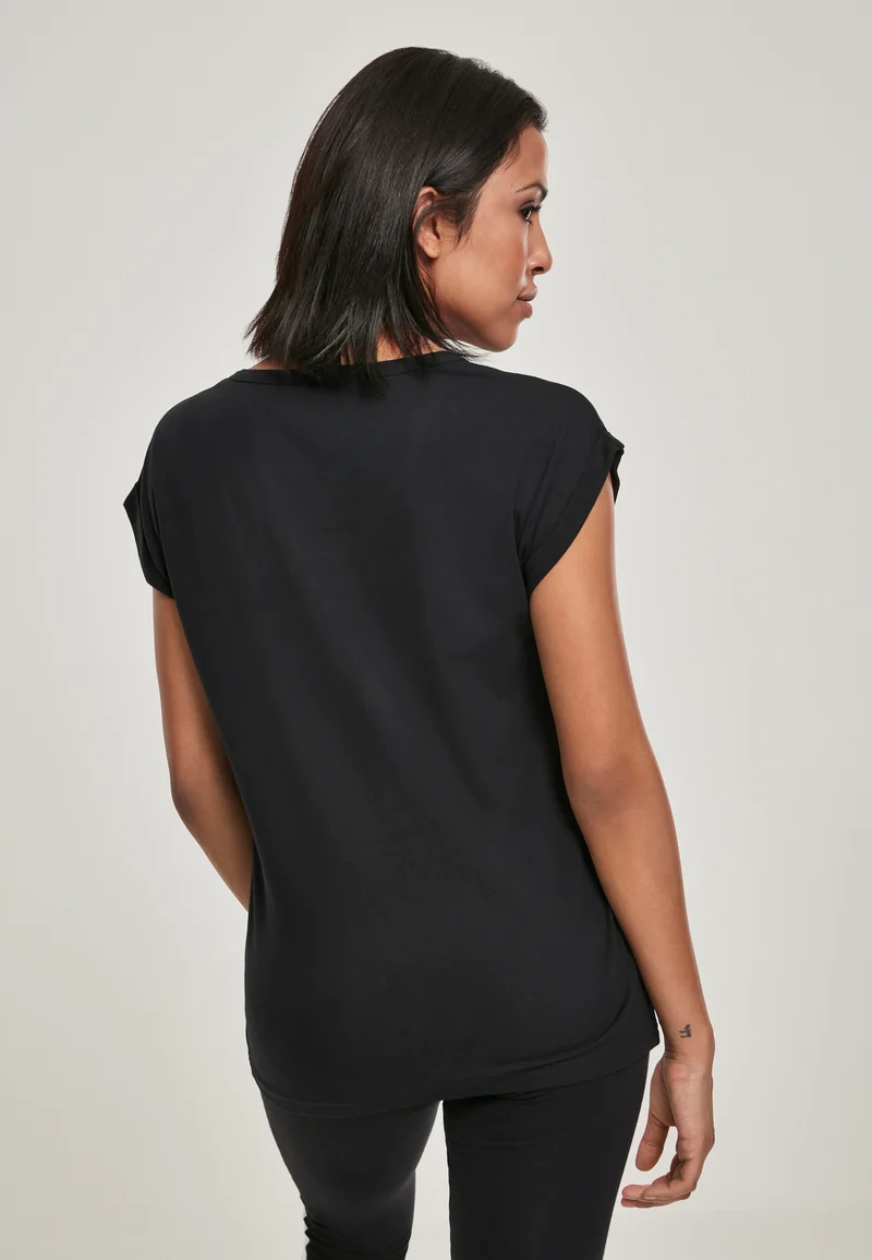 UC Round V-Neck Extended Shoulder Tee