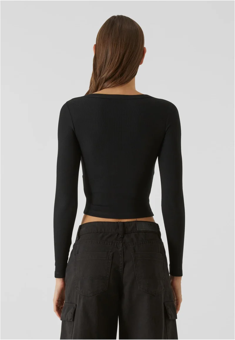 UC Organic Rib Jersey Wide Neck Longsleeve