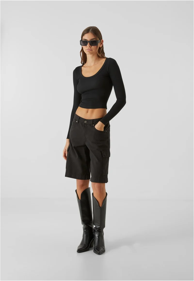 UC Organic Rib Jersey Wide Neck Longsleeve