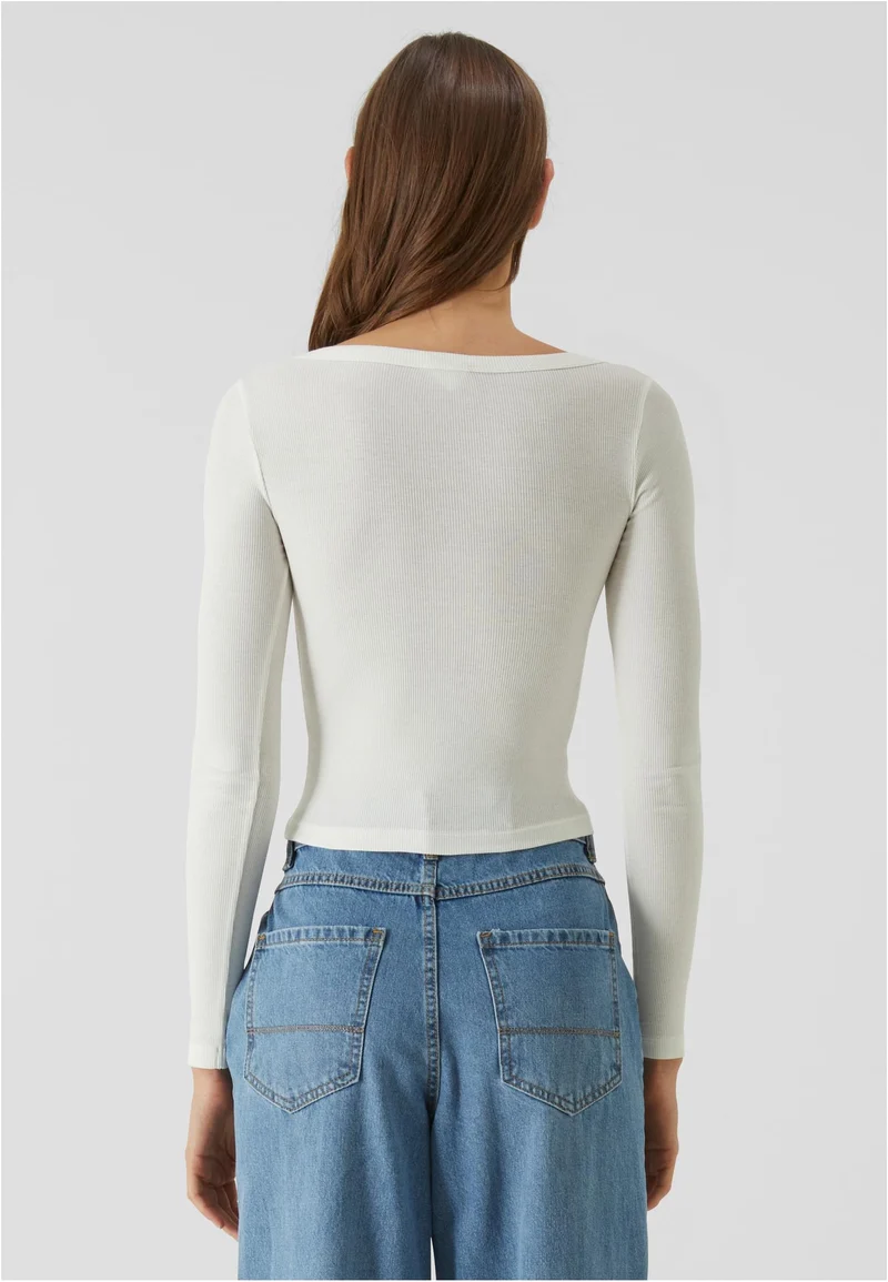 UC Organic Rib Jersey Wide Neck Longsleeve