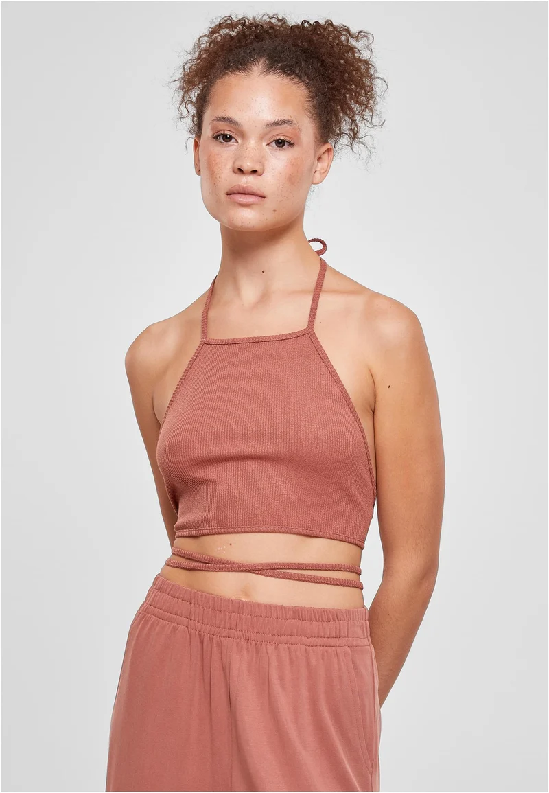 UC Rib Trapeze Cropped Top