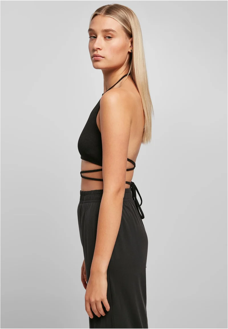 UC Rib Trapeze Cropped Top