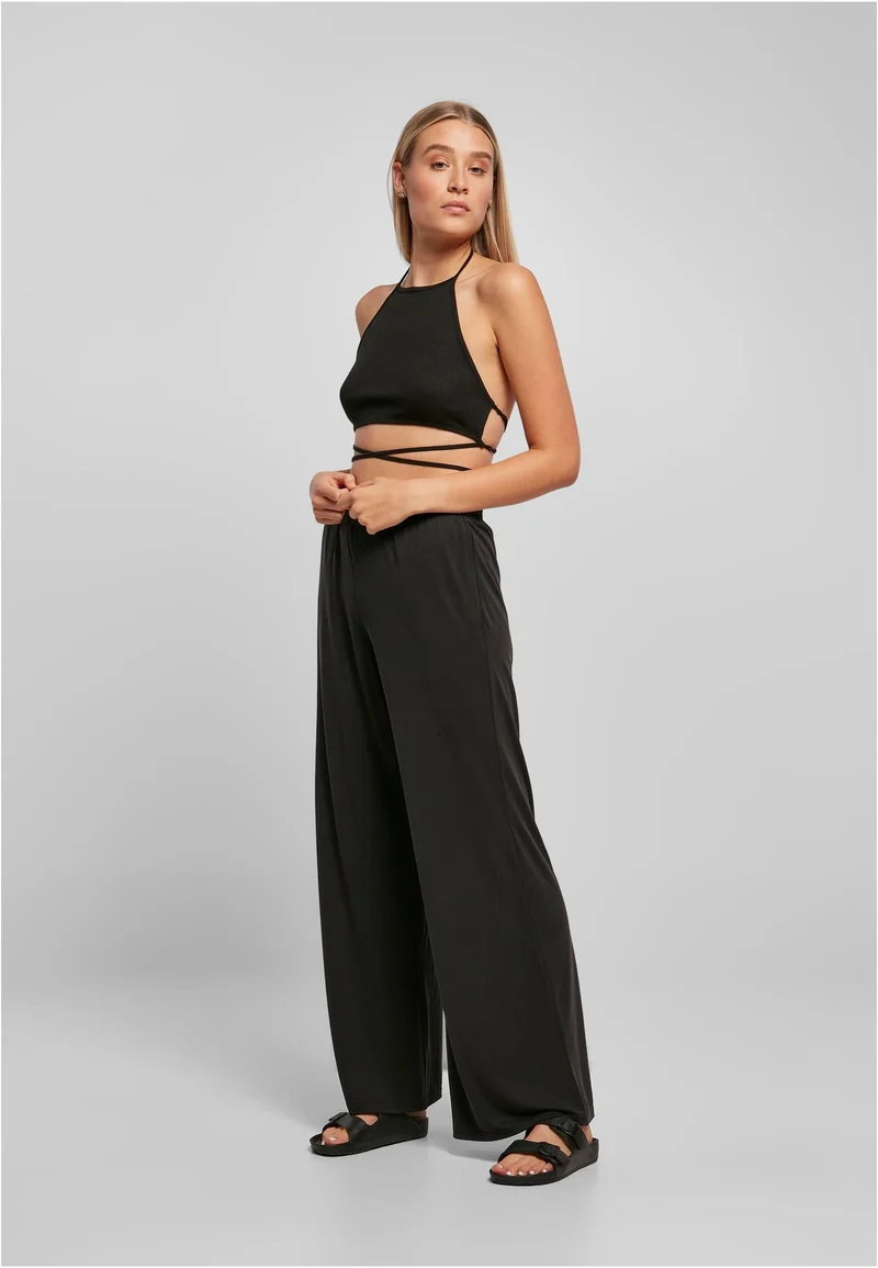 UC Rib Trapeze Cropped Top