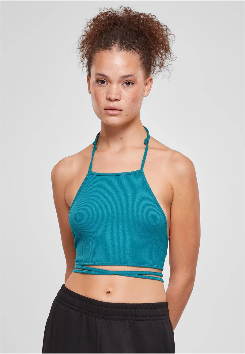 UC Rib Trapeze Cropped Top