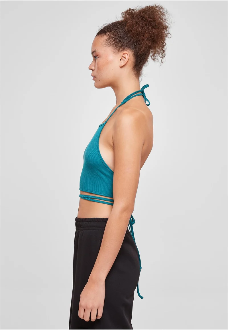 UC Rib Trapeze Cropped Top