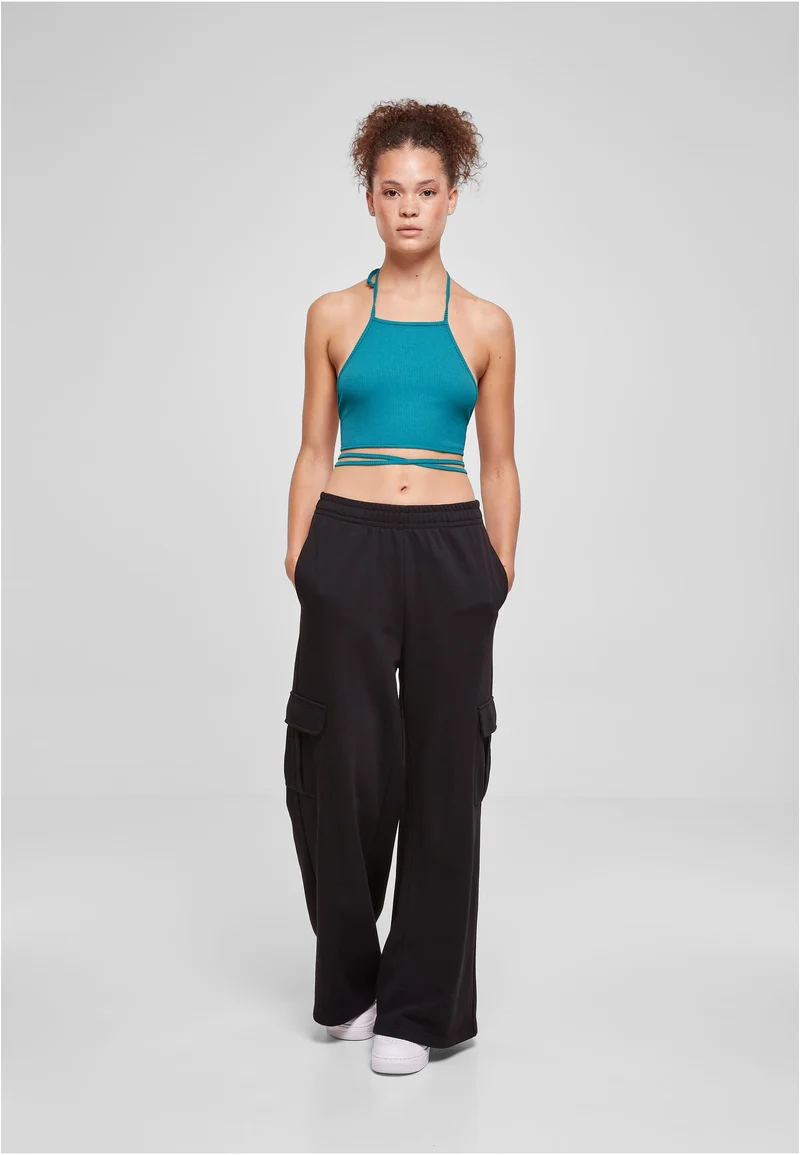 UC Rib Trapeze Cropped Top