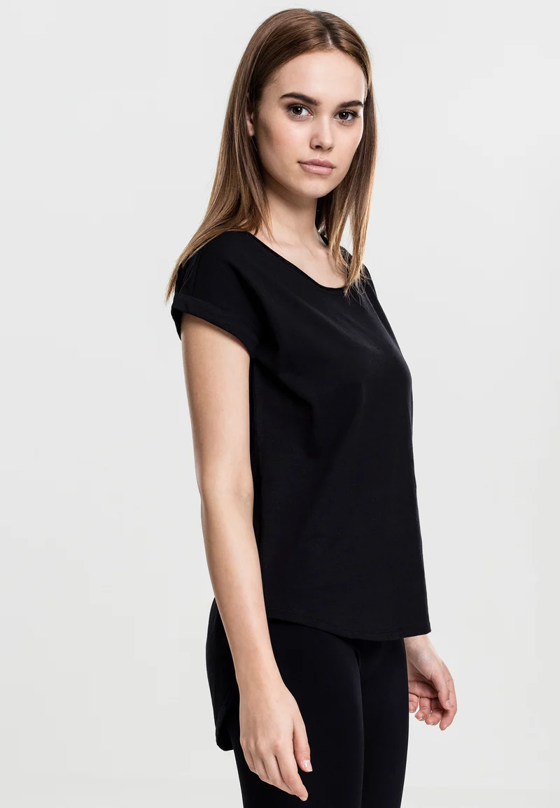 UC Long Back Shaped Slub Tee