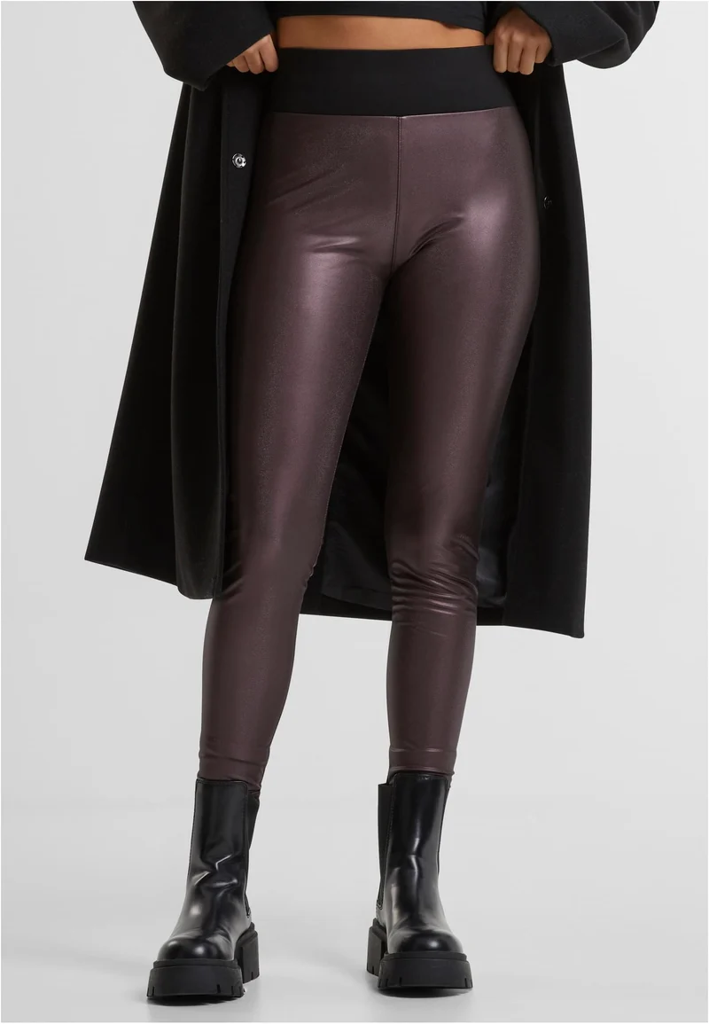 UC Faux Leather High Waist Tights
