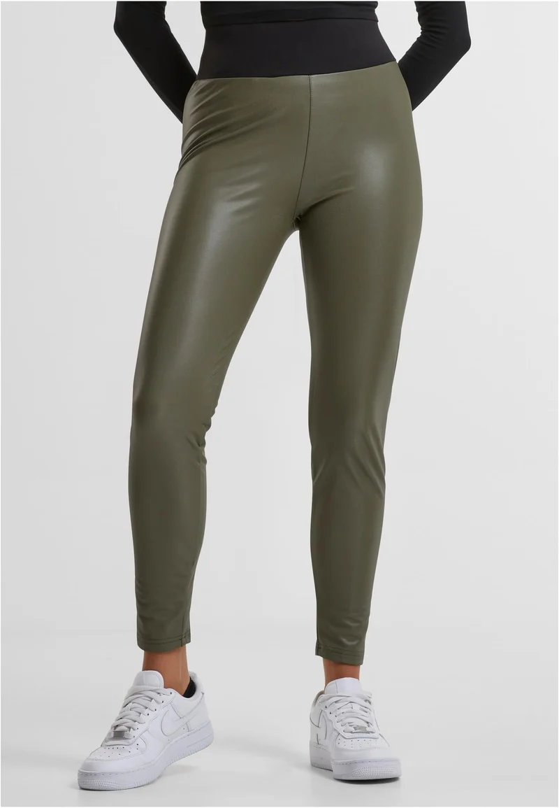 UC Faux Leather High Waist Tights