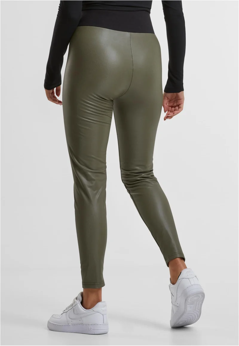 UC Faux Leather High Waist Tights