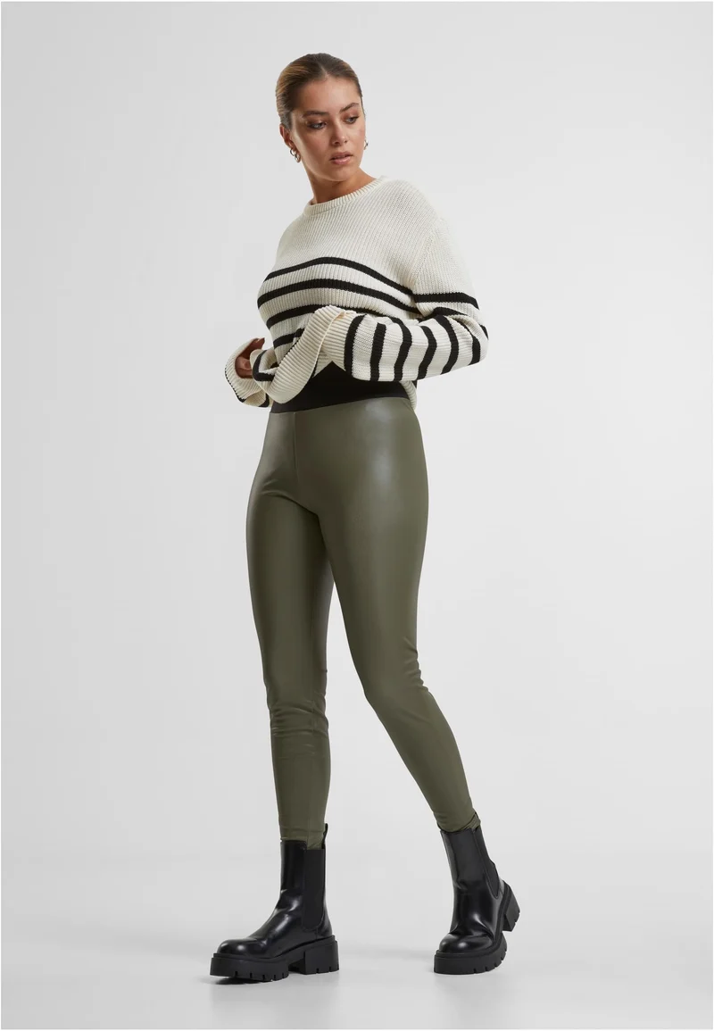 UC Faux Leather High Waist Tights