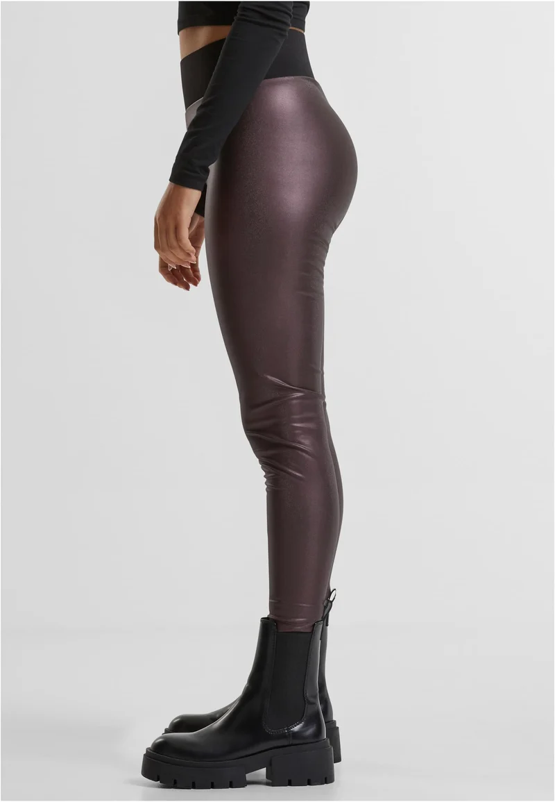 UC Faux Leather High Waist Tights