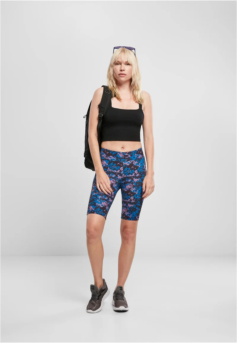 UC High Waist Camo Tech Cycle Shorts