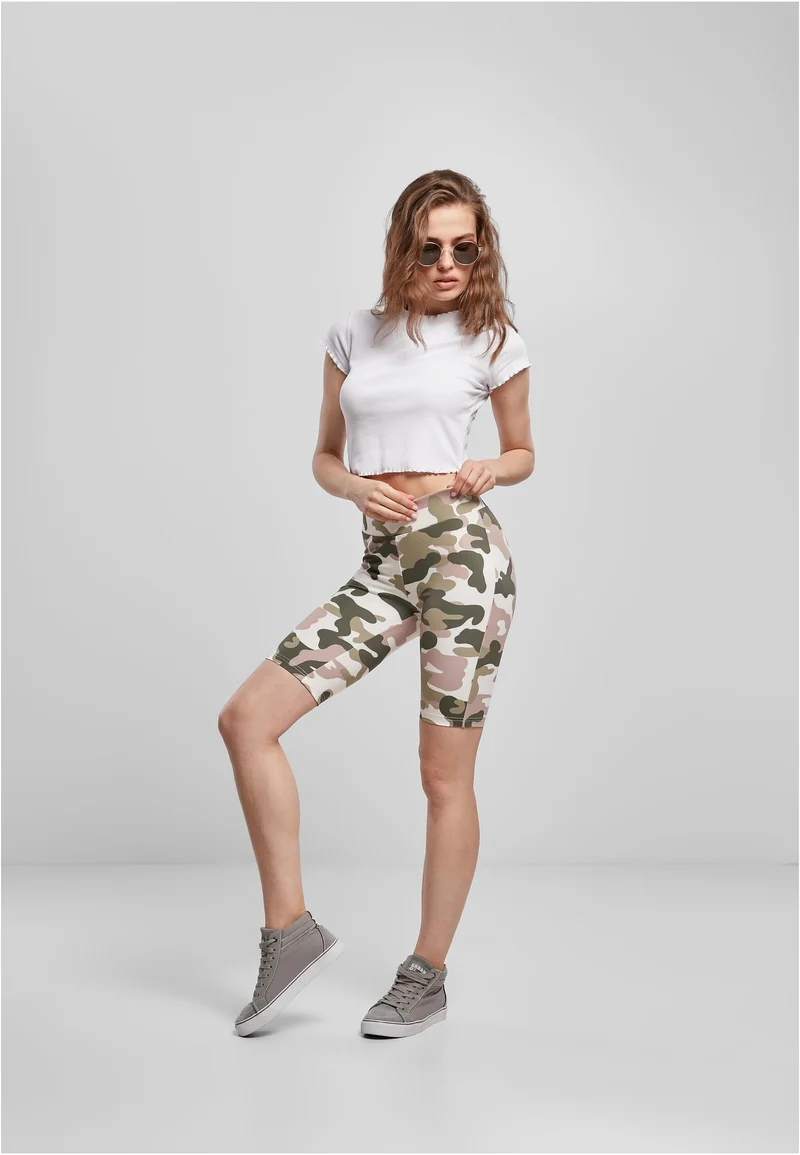 UC High Waist Camo Tech Cycle Shorts
