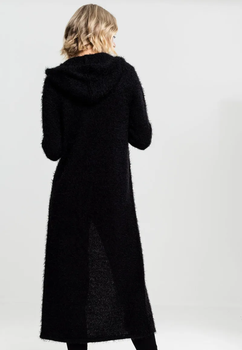 UC Hooded Feather Cardigan