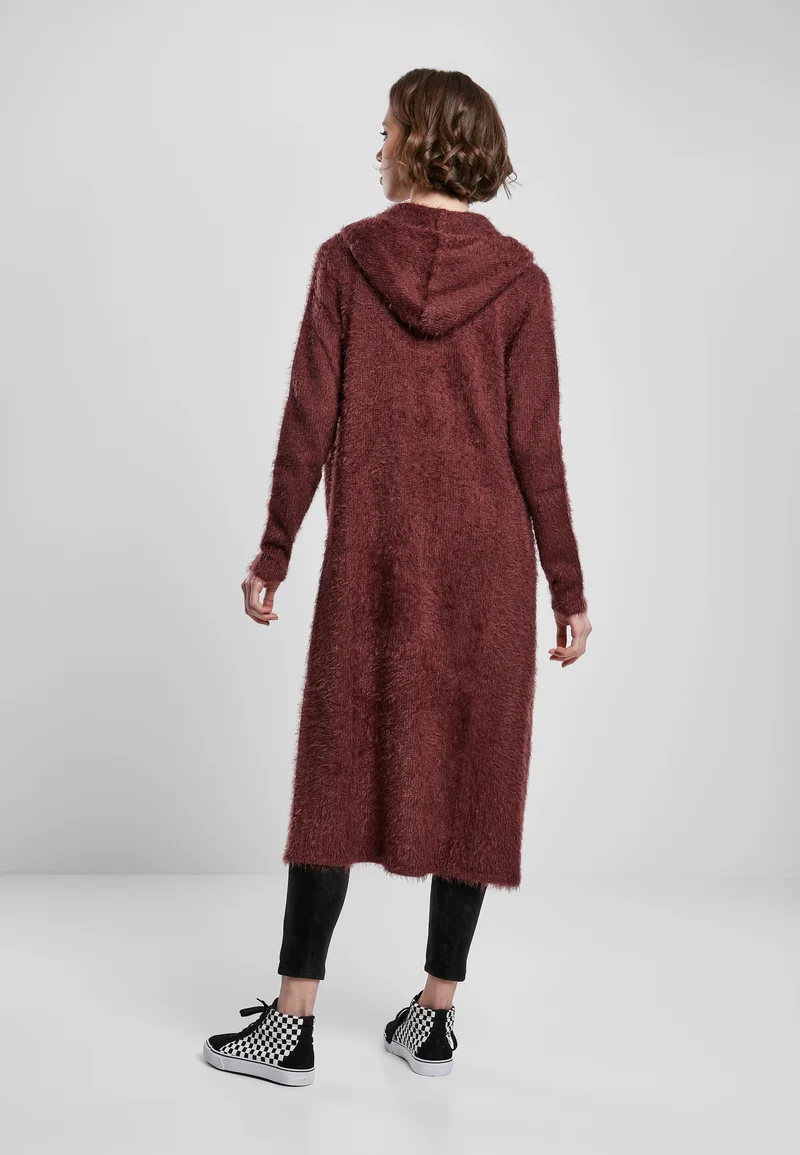 UC Hooded Feather Cardigan