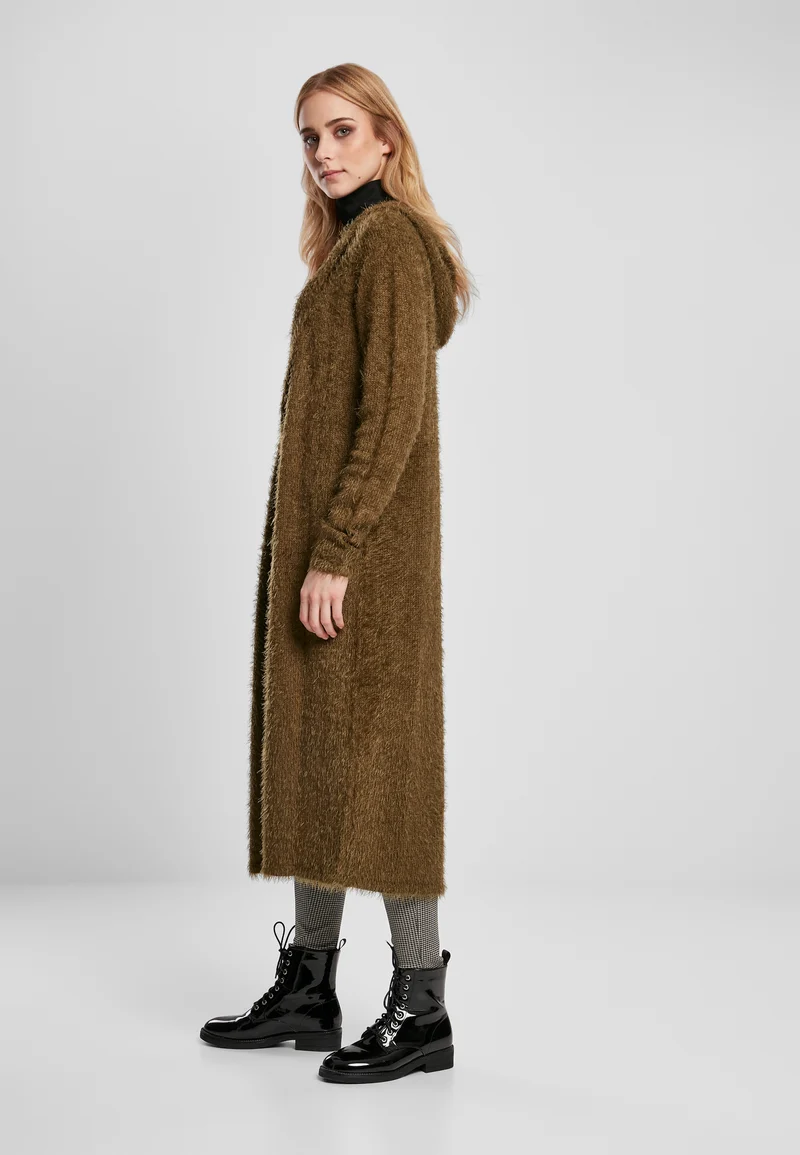 UC Hooded Feather Cardigan