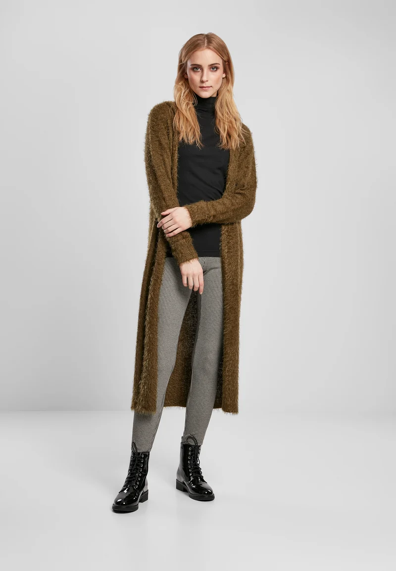 UC Hooded Feather Cardigan