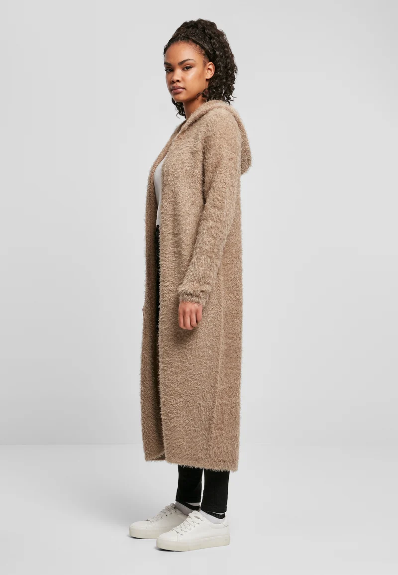 UC Hooded Feather Cardigan