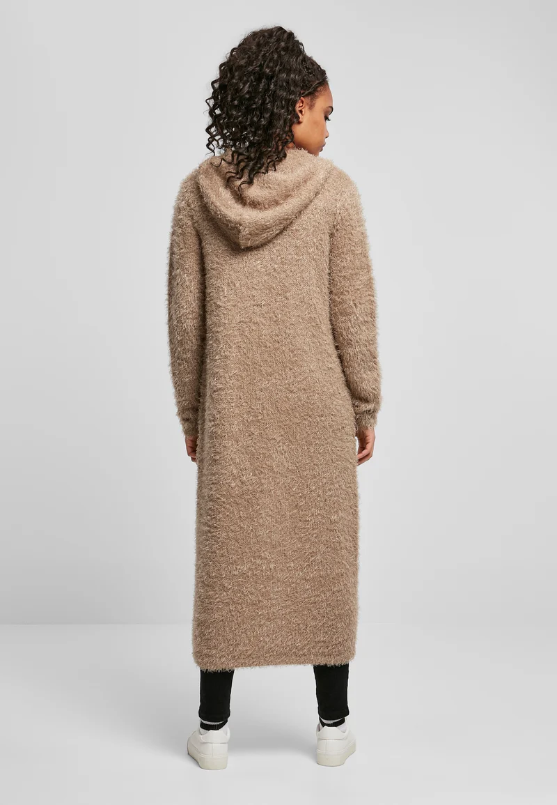 UC Hooded Feather Cardigan