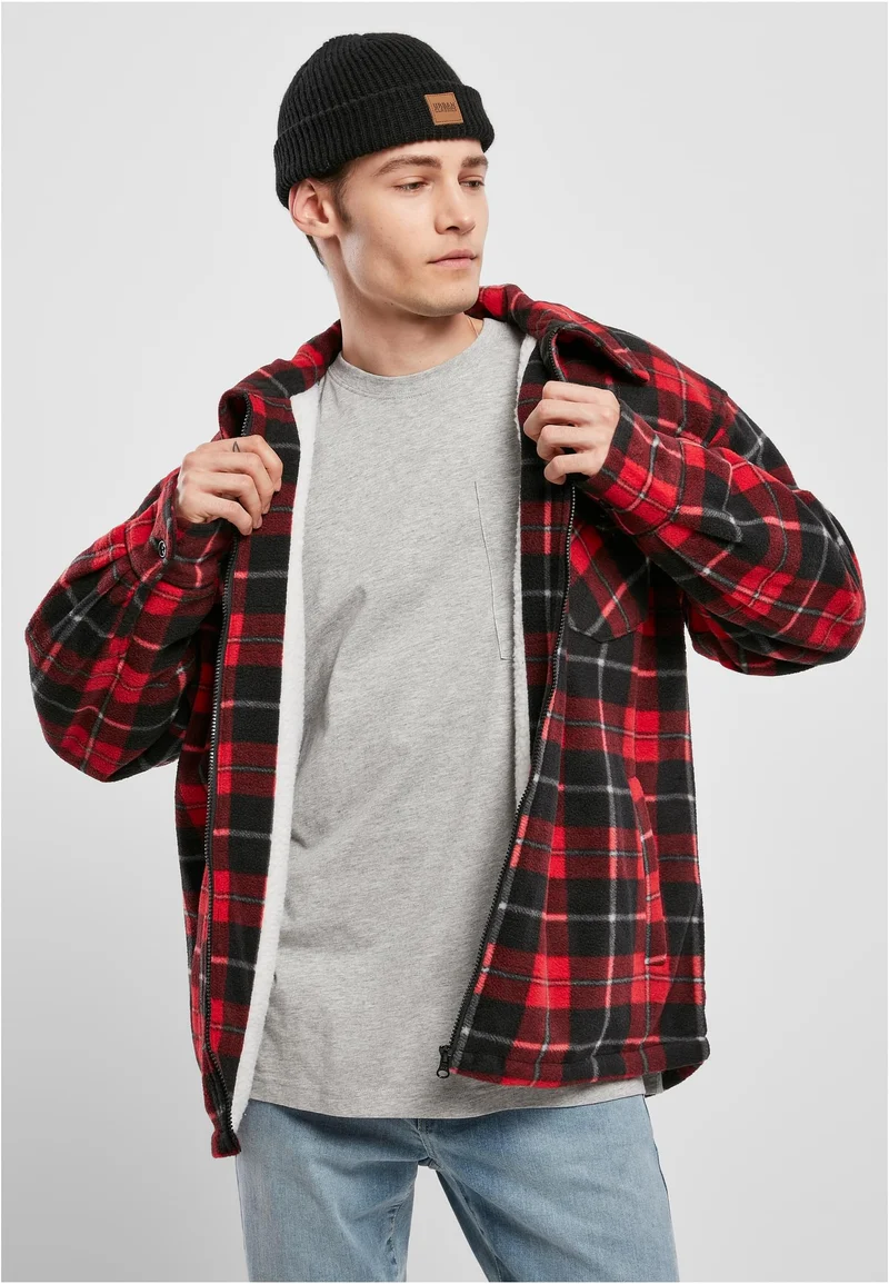 UC Plaid Teddy Lined Shirt Jacket