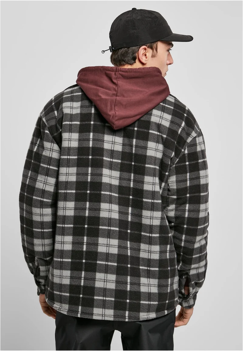 UC Plaid Teddy Lined Shirt Jacket