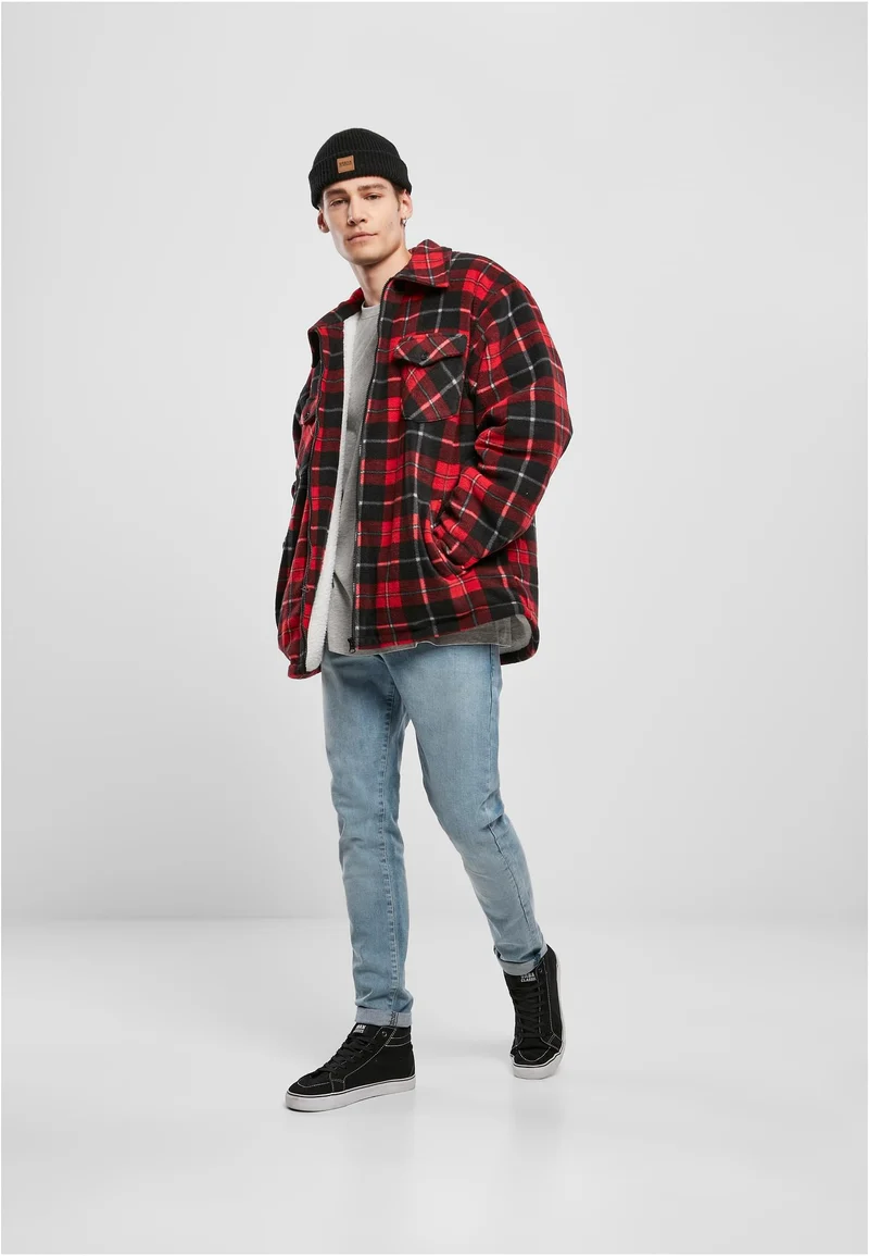 UC Plaid Teddy Lined Shirt Jacket