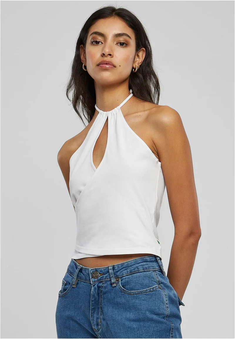 UC Short Wraped Neckholder Top