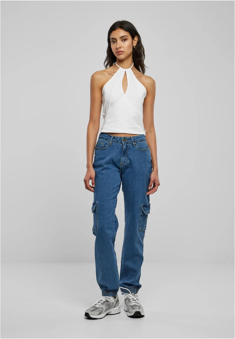 UC Short Wraped Neckholder Top
