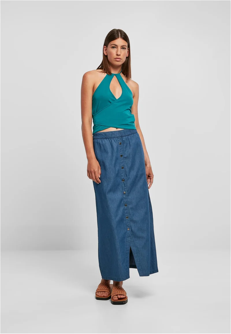 UC Short Wraped Neckholder Top