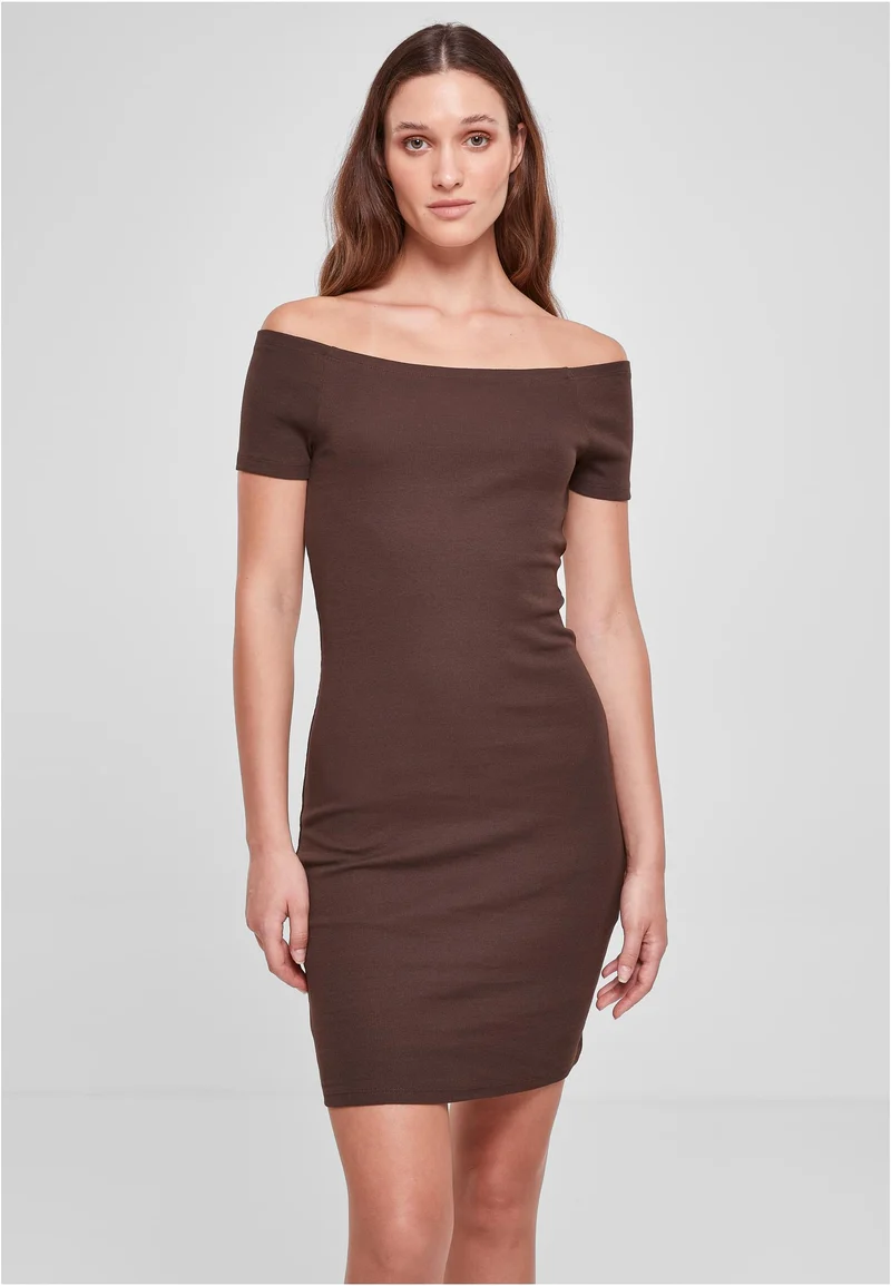 UC Off Shoulder Rib Dress