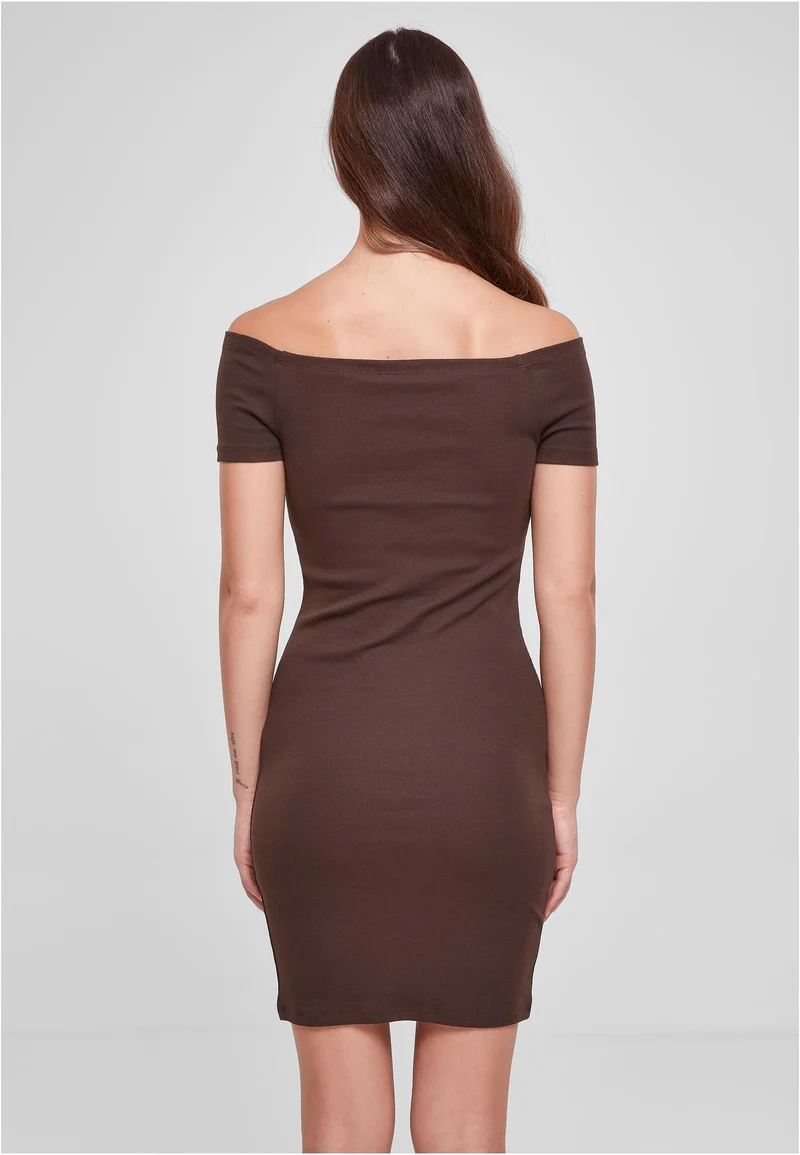UC Off Shoulder Rib Dress