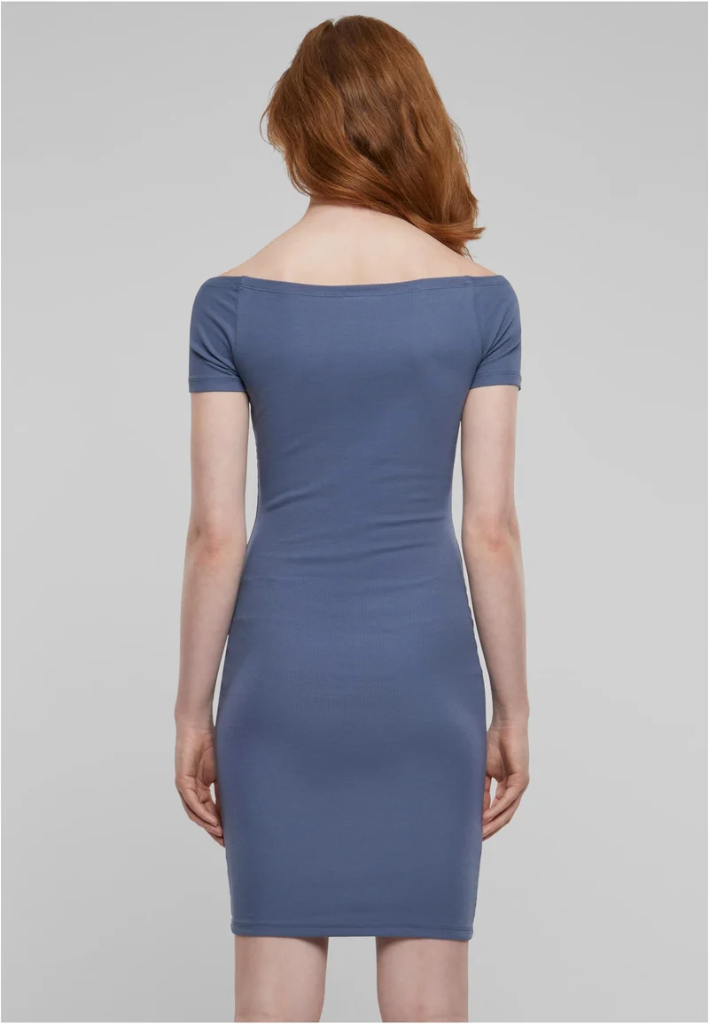 UC Off Shoulder Rib Dress
