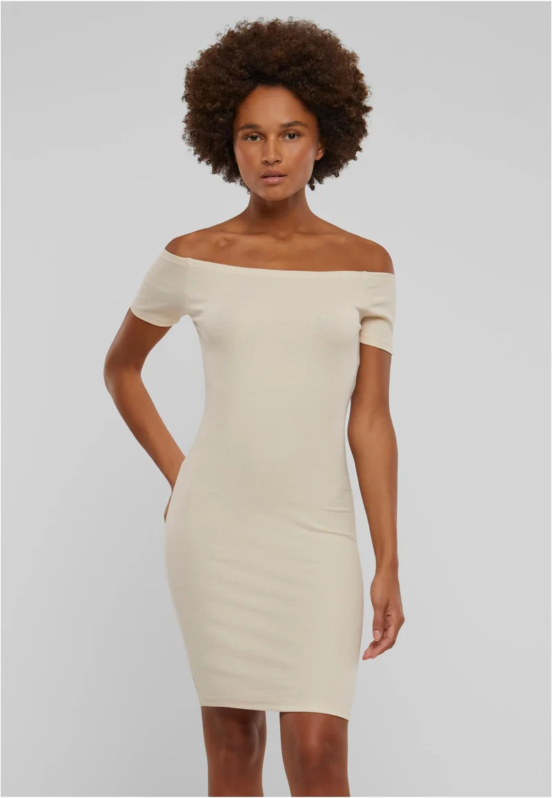 UC Off Shoulder Rib Dress