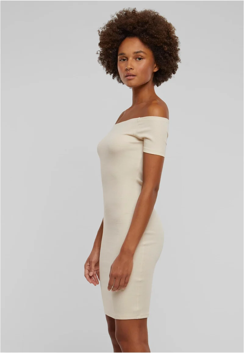UC Off Shoulder Rib Dress