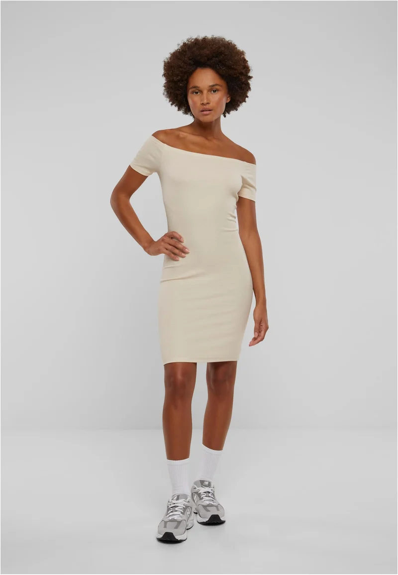 UC Off Shoulder Rib Dress