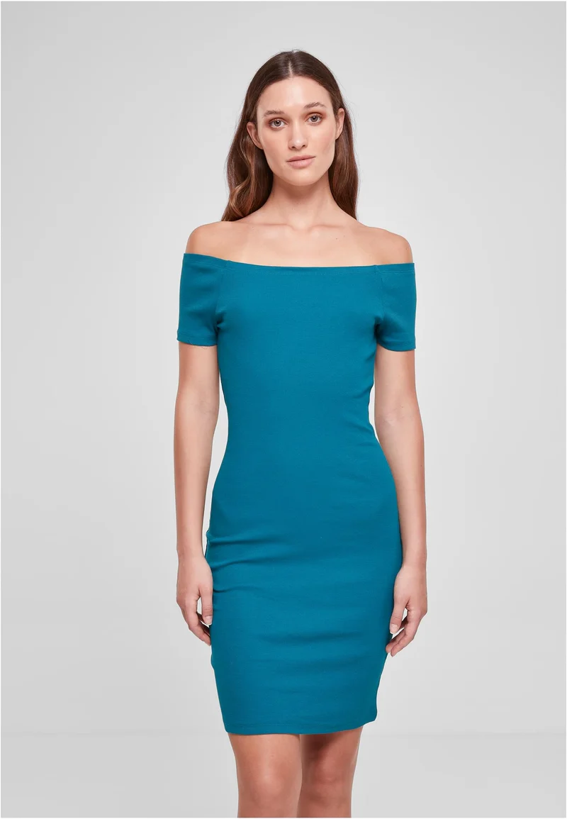 UC Off Shoulder Rib Dress