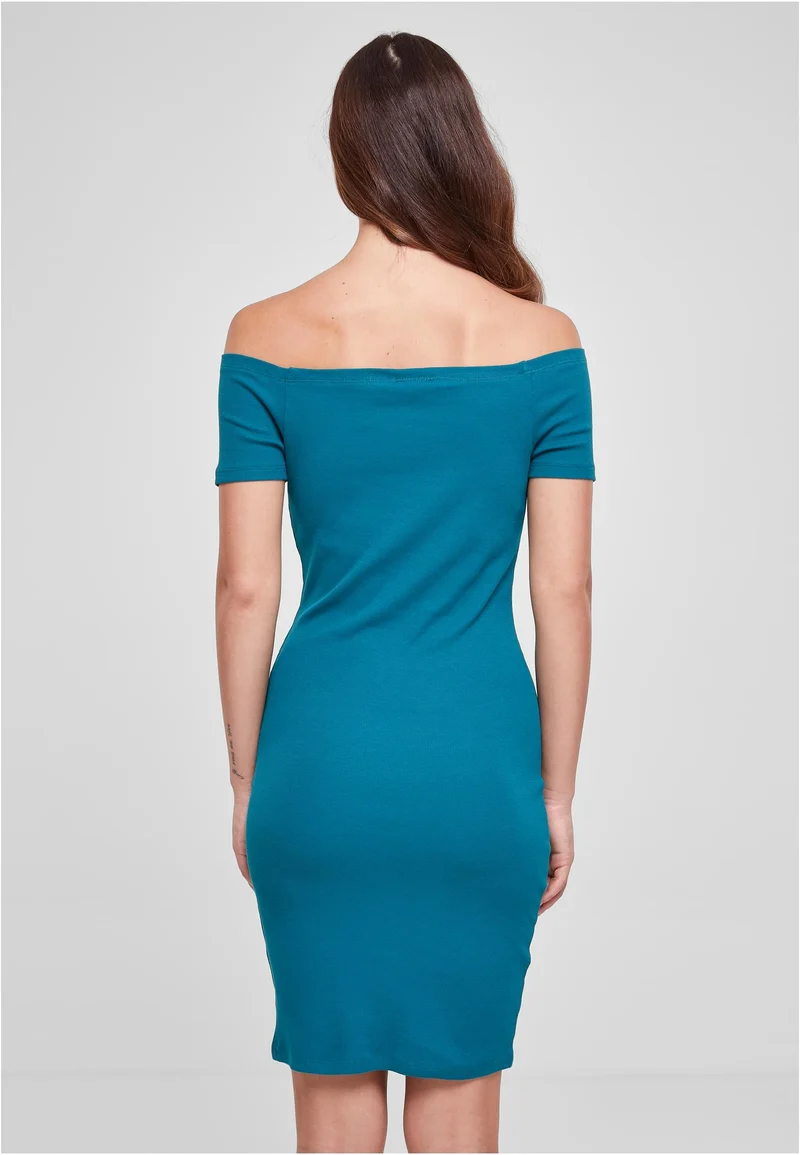 UC Off Shoulder Rib Dress