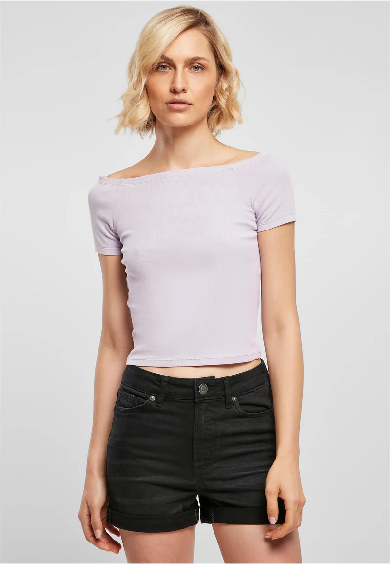 UC Off Shoulder Rib Tee