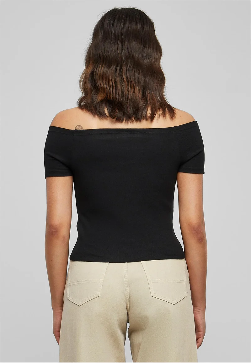 UC Off Shoulder Rib Tee