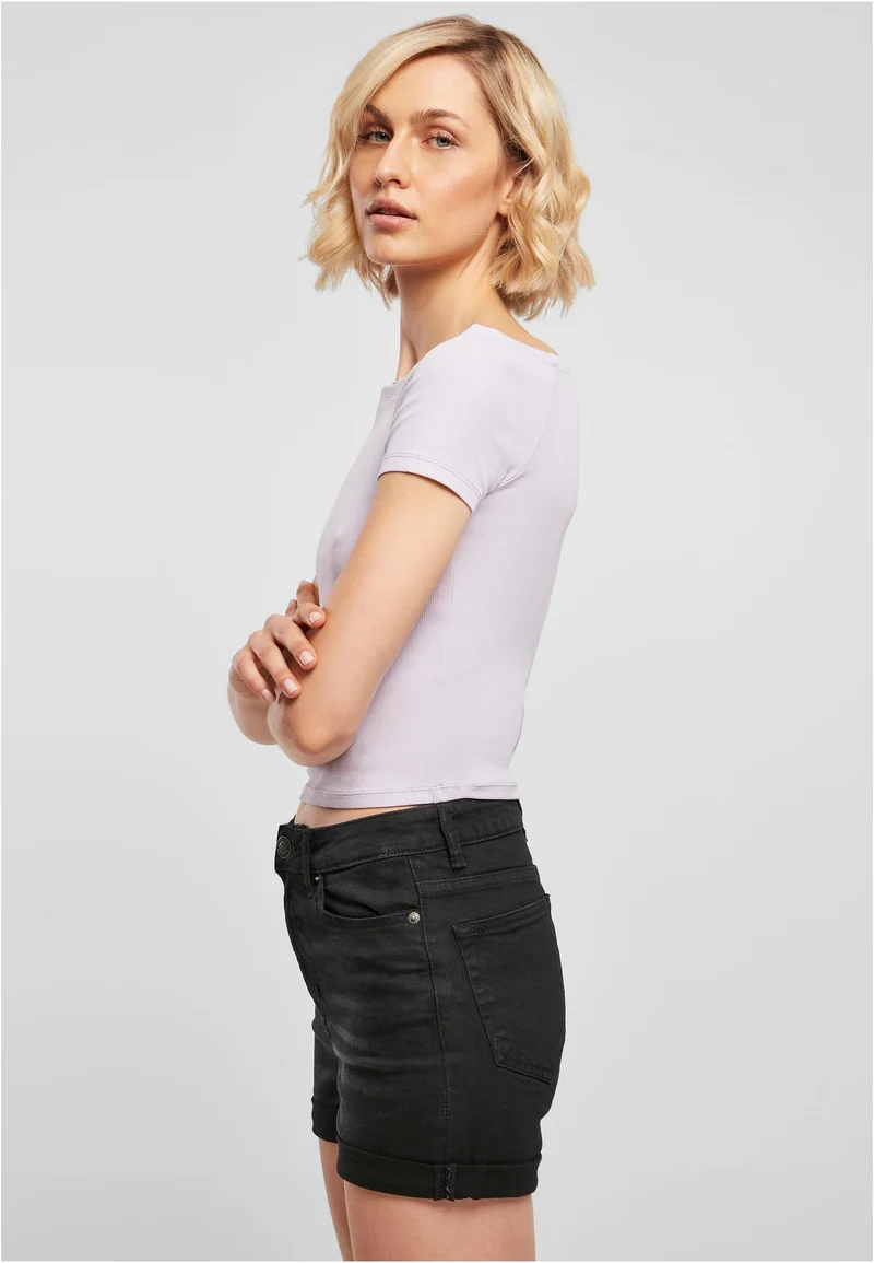 UC Off Shoulder Rib Tee