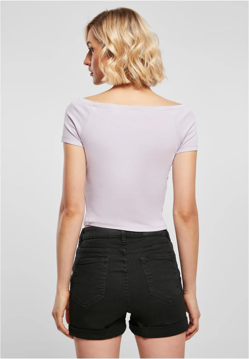 UC Off Shoulder Rib Tee