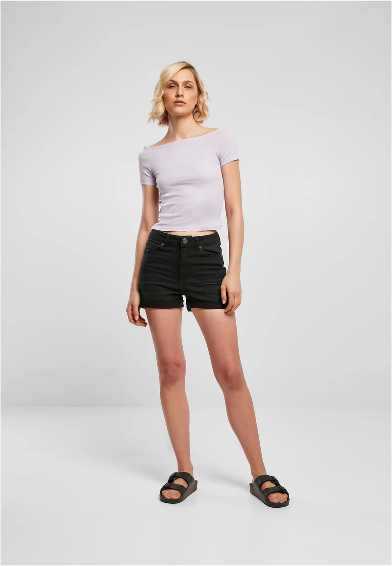 UC Off Shoulder Rib Tee
