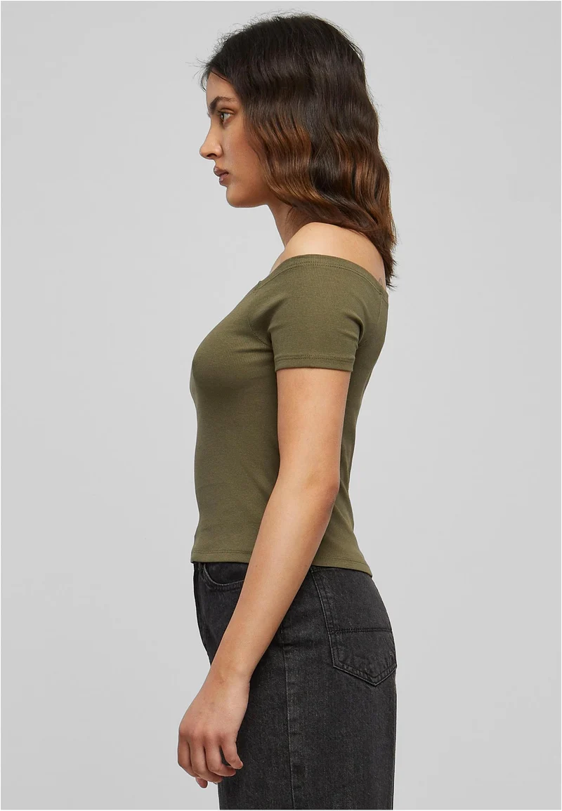 UC Off Shoulder Rib Tee